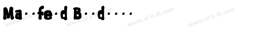 Maunfeld Bold字体转换